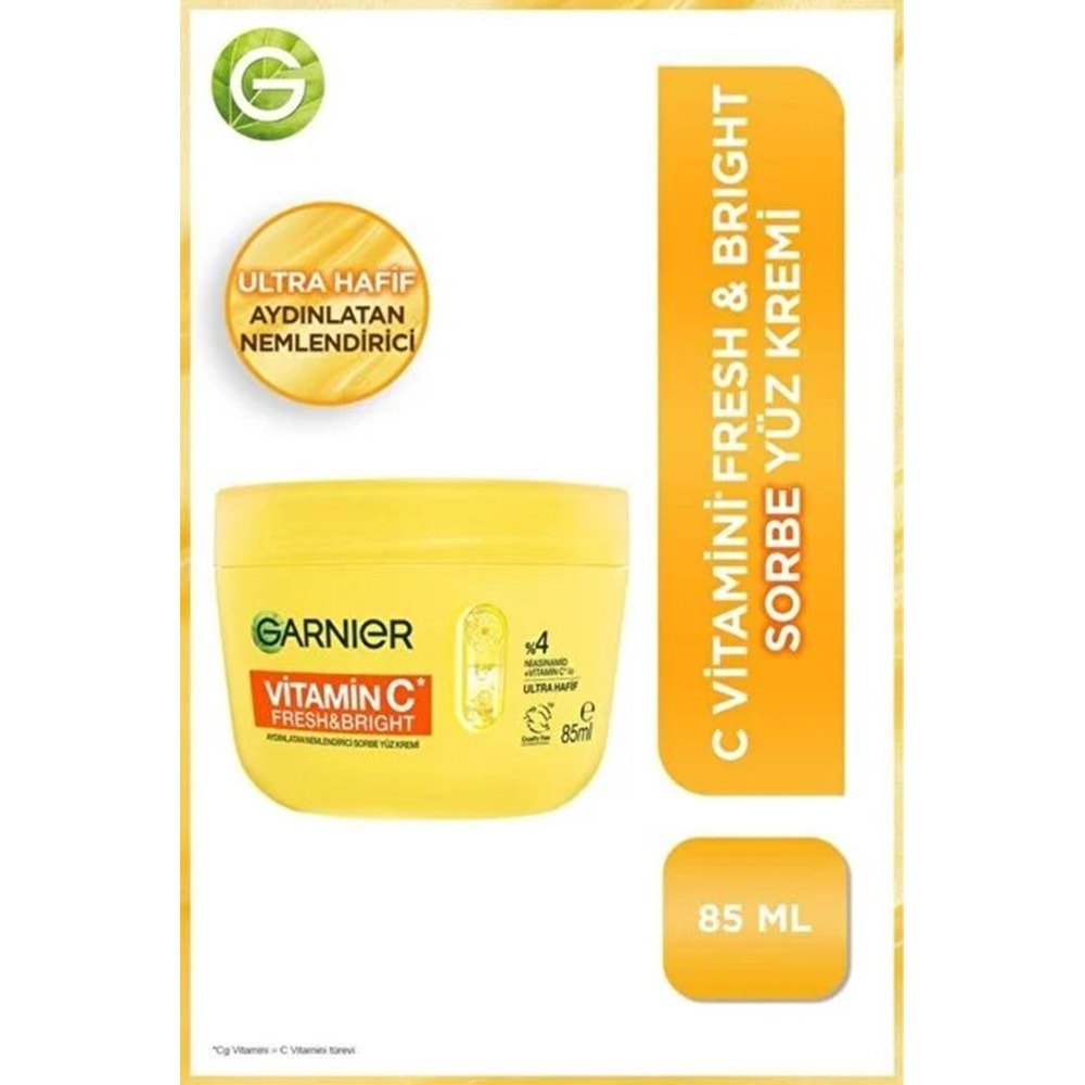 GARNIER VİTAMİN C SORBE YÜZ KREMİ 85 ML