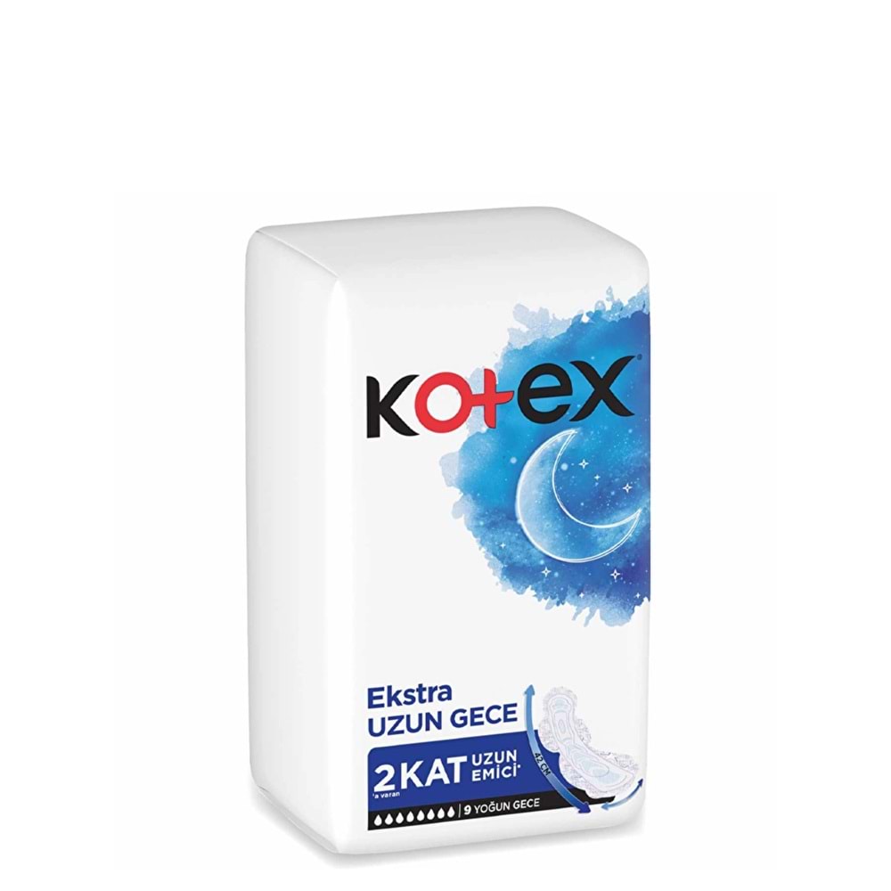 KOTEX EKSTRA UZUN GECE 9LU