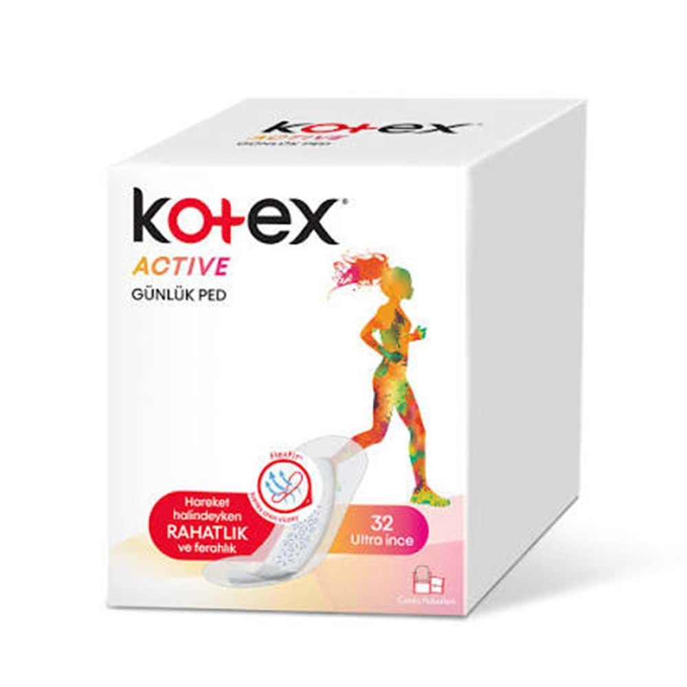 KOTEX ACTIVE GÜNLÜK PED 32Lİ