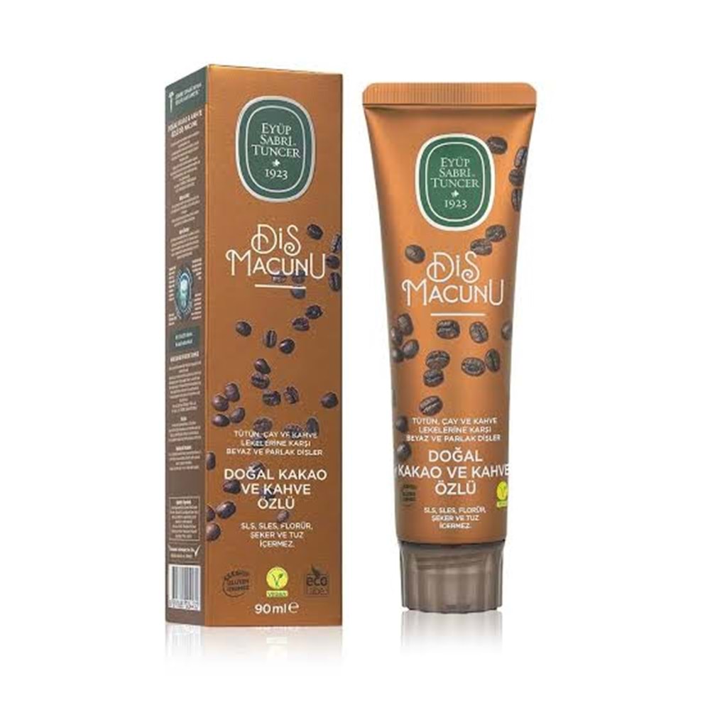 EST DOĞAL KAKAO VE KAHVE ÖZLÜ DİŞ MACUNU 90 ML