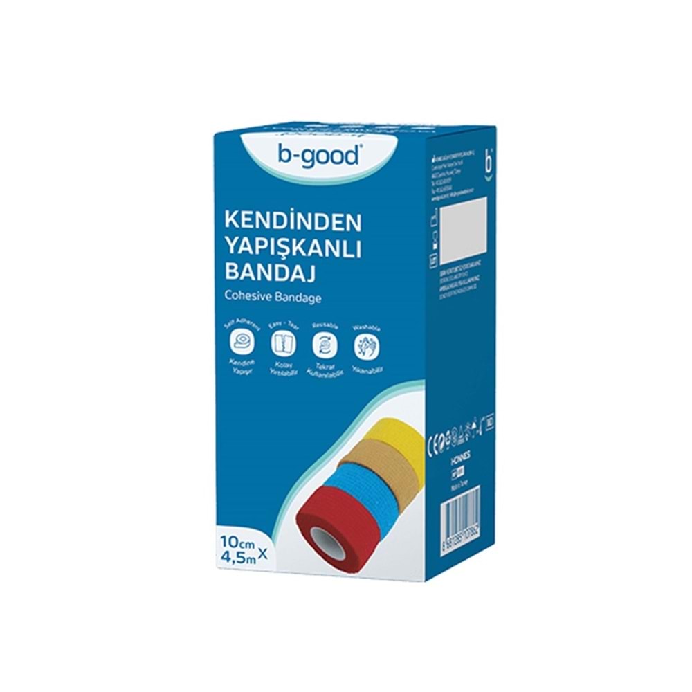 B-GOOD KENDİNDEN YAPIŞKANLI BANDAJ 10 CM