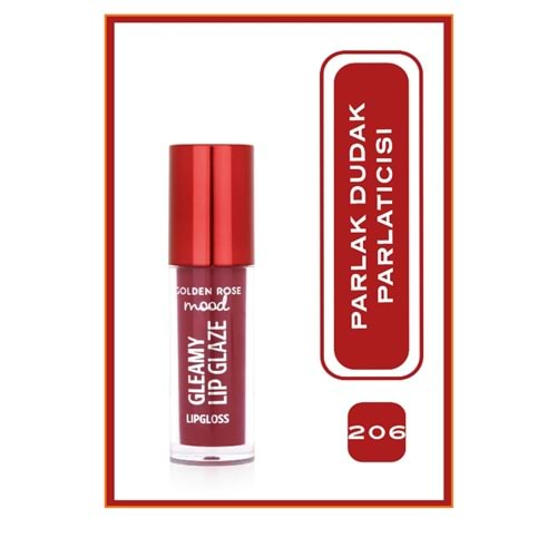 GR MOOD GLEAMY LIP GLAZE LIPGLOSS NO:206 P.GLAZE